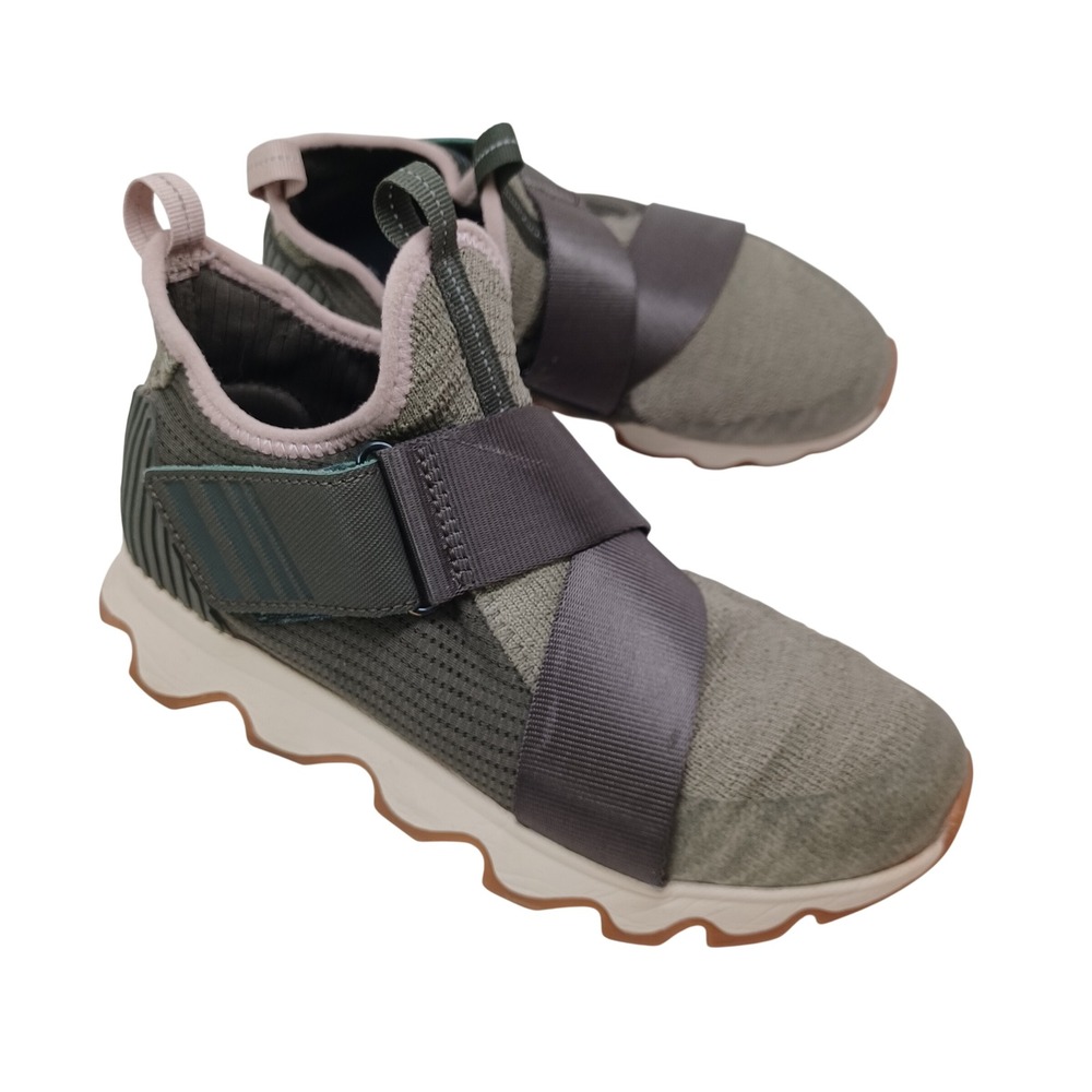 Sorel Kinetic Impact Strap Sage Green Mauve Sneakers LL5363-326 Womens‎ 6.5